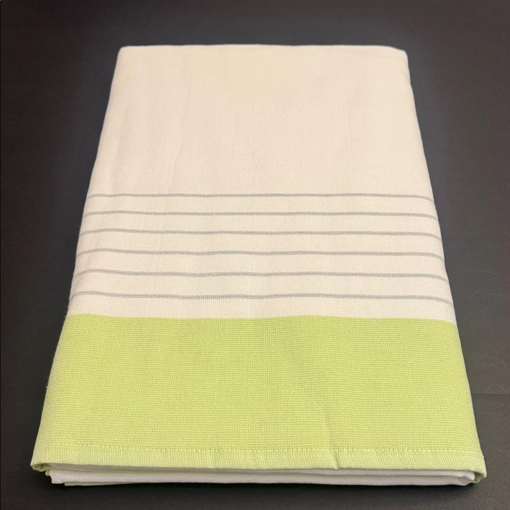 💥DREAM AT HOME By Peacock Alley 370GSM Talia Beach Towel -Green/White